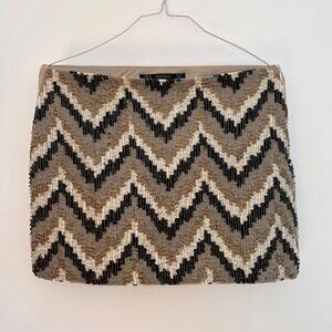 Zara skirt beige with beads